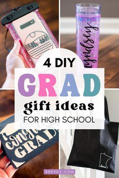 DIY Graduation Gift Ideas Diy Grad Gifts, Gift Ideas With Cricut, Gifts Using Cricut, Graduation Gift Ideas High School, Diy Graduation Gift, Grad Gift Ideas, High School Graduation Gift Ideas, Grad Diy, Graduation Memories