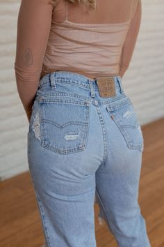 Mid Waisted Jeans, Alex Evans, Mid Waist Jeans, Tempe Az, Vintage Levis Jeans, Jeans High Waisted, High Waist Fashion, Cute Jeans, Womens Jeans