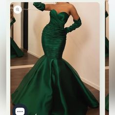 Beautiful And Very Body Flattering. Scrunches All Through Body, Large Puffy Bottom. Satin Elegant Mermaid Dress, Trumpet Evening Dress, Sweetheart Evening Dress, Mermaid Sweetheart, Floor Length Prom Dresses, Sweetheart Prom Dress, Evening Gowns Elegant, فستان سهرة, Satin Prom Dress