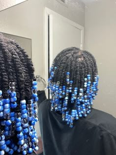 #naturalhair #twist #twostrandtwist #menhairstyle Twist With Curly Pieces, 2 Strand Twist With Beads, Twists On Blown Out Hair Natural, Twisted Braids Hairstyles, Two Strand Twist With Beads, Mini Twist With Beads, Beaded Twists, Twists Hairstyles For Black Women, Twist With Beads