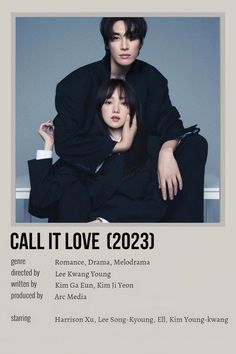 the poster for call it love, which features two people sitting on top of each other