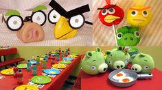 the angry birds party is ready to be eaten