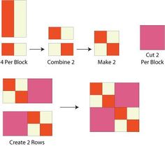 how to make a quilt with squares and rectangles - step by step instructions