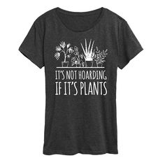 She will love showing off her style with this Women's It's Not Hoarding If Plants Graphic Tee. FEATURES Short sleeves CrewneckFABRIC & CARE Cotton/Polyester Machine wash Imported Size: Medium. Color: Heather Charcoal. Gender: female. Age Group: adult. Plants Graphic, How To Show Love, New T, Cricut Projects, Her Style, Fabric Care, Shirt Design, Gender Female, Heather Grey