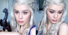 Targaryen Makeup, Emilia Clarke Makeup, Khaleesi Makeup, Daenerys Cosplay, Daenerys Targaryen Cosplay, Cosplay Makeup Tutorial, Game Of Thrones Cosplay