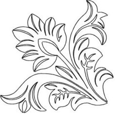 a black and white drawing of a flower