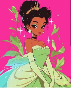 the princess and the frog from disney's animated movie