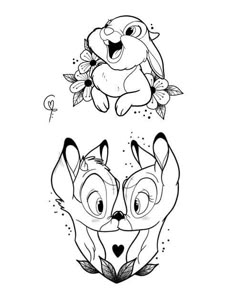 the fox and the hound coloring pages for kids to print out, with two different faces