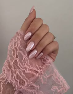 Nude Chrome, Pink Chrome Nails, Nagellack Trends, Chrome Nails Designs, Modern Nails, Pearl Nails, Thanksgiving Nails, Classy Nails