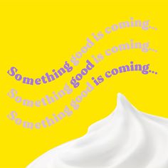 dessert cream yellow purple design dessert Instagram Story Teaser Ideas, Teaser Posts Instagram, Coming Soon Teaser Design, Product Launch Social Media Post, Teaser Product Launch, Instagram Teaser Posts, Product Teaser Ideas, Food Teaser, Launch Post Ideas