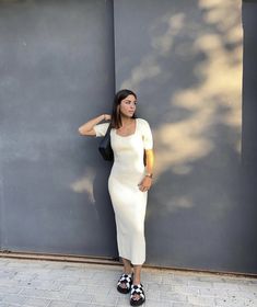 White Formal Dress, Slip Dress, Normcore, White Dress, H&m, Formal Dresses, Dresses, Closet, White