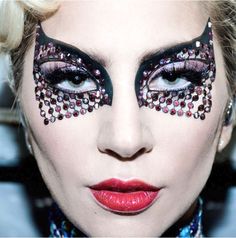 Lady Gaga Super Bowl, Gaga Costume, Lady Gaga Gif, Diy Masquerade Mask, Lady Gaga Makeup, It Cosmetics Cc Cream, Linear Art, Milani Cosmetics, Kohl Eyeliner