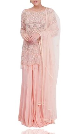 Peach Colour, Sharara Suit, Flapper Dress, Cocktail Dress, Buy Online, Saree, Pastel