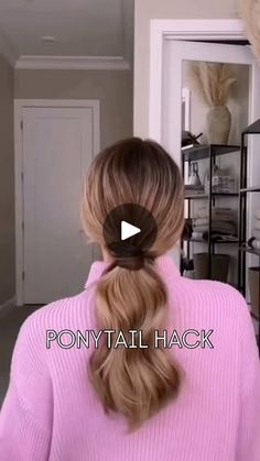 8.2K views · 460 reactions | Obsessed with this hack😍 cred- @nicholeciotti #hairstyles #hairaccessories #accessories #ponytail #ponytailhairstyles | WIMBERLY’S | BEAUTY BAR Beauty Bar, Ponytail Hairstyles, Hair Hacks, Fashion Beauty, Hair Cuts, Hair Accessories, Hairstyles, Bar, Hair Styles