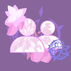 an image of flowers on a purple background