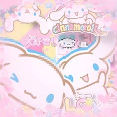 an anime wallpaper with the words love and two cartoon characters in pink, blue, and white