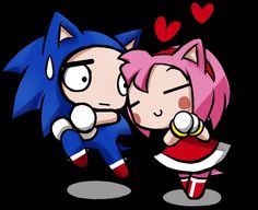 sonic and pinky kissing in the dark