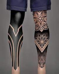 the legs are decorated with intricate designs