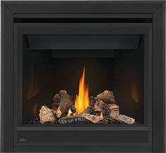 Napoleon Ascent™ 36 Direct Vent Gas Fireplace with Electronic Ignition - The Outdoor Fireplace Store Napoleon Fireplace, Natural Gas Fireplace, Fire Rocks, Direct Vent Gas Fireplace, Direct Vent Fireplace, Propane Fireplace, Gorgeous Fireplaces, Beach Fire, Fireplace Design