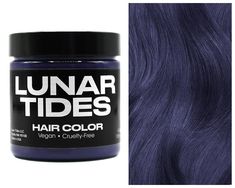 PRICES MAY VARY. Title: Lunar Tides Semi-Permanent Hair Color (43 colors) (Smokey Navy, 4 fl. oz.). Product Type: Products > Hair Care > Hair Coloring Products > Hair Color Medium Blue Hair, Blue Hair Dye, Blue Grey Hair, Lunar Tide, Denim Hair, Navy Hair, Grey Hair Dye, Dyed Hair Pastel, Dyed Hair Blue