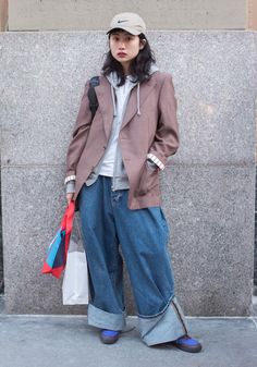 Simon Rocha, Uniqlo Trousers, Nyc Looks, Thrifted Fashion, Dilara Findikoglu, Flowery Dresses, Fashion Words, Shell Suit