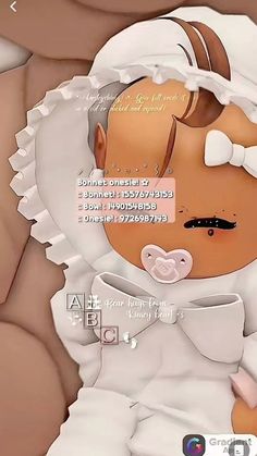 the baby is wearing a white dress and bow tie on it's head while laying down