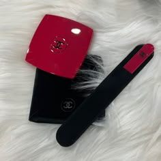 Chanel Diva Double Mirror And Nail File Brand New In Box Limited Edition Color In Pink Comes With Box And Bag Includes A Bag Of Two Samples Chanel Makeup Looks, Chanel Products, Chanel Cosmetics, Double Mirror, Chanel Pink, Chanel Makeup, Pink Chanel, Nail Stuff, Hand Mirror