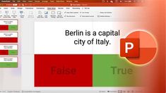 an image of a computer screen with the words berlin is a capital city of italy