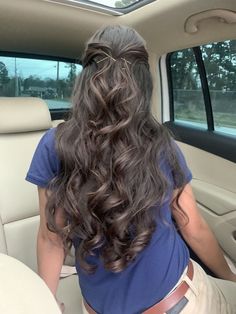 Cute Prom Hairstyles, Formal Hairstyles For Long Hair, Simple Prom Hair, Ball Hairstyles, Quince Hairstyles, Dance Hairstyles, Prom Hairstyles For Long Hair, Peinados Fáciles Para Cabello Corto, Hair Stylies