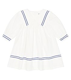 Sailor Amadeus Cotton Dress in White - Morley | Mytheresa The Sailor, Cotton Dress, Cotton Dresses, White Dress, Girls Dresses, Girl Outfits, Fabric, Dresses, White