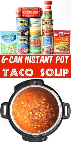 six can instant pot taco soup recipe