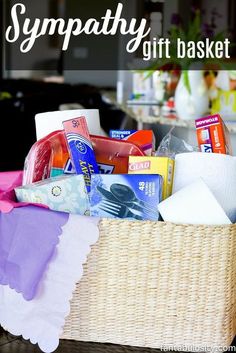 a basket filled with lots of different types of items