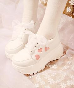 Heart Shoes, Strappy Sandals Flat, Lace Heels, Studded Heels, Heart Women, Sneaker Shoes, Platform Sneaker, Wedge Sneaker, Platform Shoes