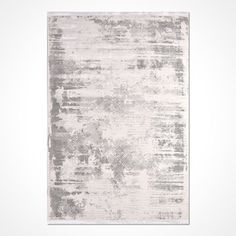 an abstract rug with grey and white colors