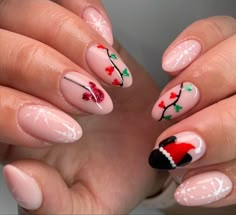 Disney Christmas Nails, Mickey Mouse Nails, Disney Inspired Nails, Disney Acrylic Nails, Cruise Nails