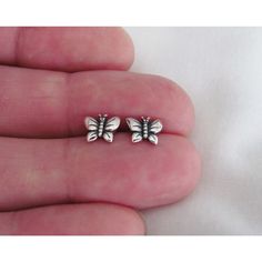 "Sterling Silver 7mm Butterfly post stud earrings. Size is approximately 925 A B O U T We offer high quality jewelry for all. All items are nicely packaged. These Sterling Silver stud earrings are a butterfly design. They are Approx. 7mm (1/4\") high. The post is 10mm long. Weight is 0.9 grams. This item is stamped \"925\" on the post. Thank you for shopping with us ️ Feel free to send a message if you have any questions! * Metal Purity: 925 * Base Metal: Sterling silver * Metal: Sterling Silver Delicate Butterfly-shaped Sterling Silver Jewelry, Sterling Silver Butterfly Pierced Earrings, Small Silver Earrings Butterflys, Hypoallergenic Sterling Silver Butterfly Earrings, Nickel-free Butterfly Shaped Silver Earrings, Silver Theme, Sterling Silver Stud Earrings, Butterfly Shape, Silver Stud Earrings