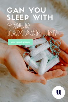 To tampon or not to tampon at night...some of you Untabooers sent this in and it all comes down to YES IF: 👉 You put in the tampon right before you sleep and taking it right after within an 8 hour period (we want to avoid TSS and potential infections) 👉 Choose the right absorbency for your flow that day 👉 Do not have a history or tendency of inflammation or infections 👉 Set an alarm to remind yourself Alternatives other people use are overnight pads or menstrual cups!