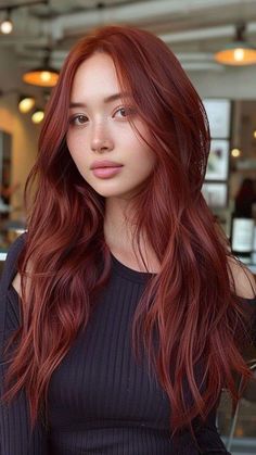 Cherry Ginger Hair, Sultry Hair, Asian Red Hair, Trending Hair Color, Cherry Cola Hair, Kids Hair Color, Hair Color Inspiration, 2015 Hair, Hair Color Idea