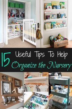 the top five useful tips to help organize the nursery