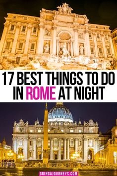 the best things to do in rome at night