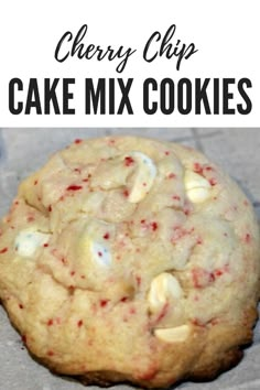 cherry chip cake mix cookies are the perfect treat for valentine's day or any special occasion