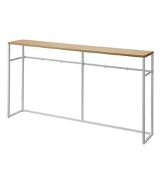 Long Console Table - Two Styles on a blank background. Entryway Essentials, Slim Console Table, Cleaning Closet Organization, Dish Organization, Countertop Shelf, Long Console, Hanging Items, Long Console Table