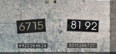 the numbers on the wall have been changed