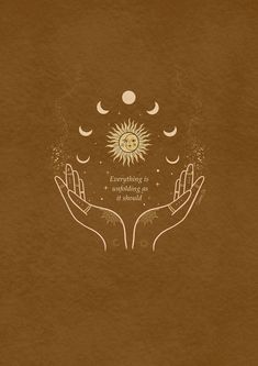 two hands are holding the sun and moon above them, with text that reads everything is possible