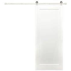 an open white door on a white background