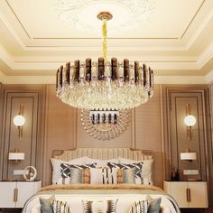 5 Tiers/3 Tiers Luxury Large Crystal Chandelier Ceiling Lights Sparkling Lamp US STOCK & FAST SHIPPING   About the crystal lamp: Beautiful crystal chandelier for a glamorous feel, remodel the room atmosphere.  Ideal for decorating kitchen dining room, bedroom, hallway, restaurant, hotel, ballroom. Brings stunning factor when installed the lamp to the grand exhibition room, bar club.  The crystal chandelier helps create a visual focal point that draws the eye to guests. Sparkling crystals with sp Round Crystal Chandelier, Luxurious Decor, Exhibition Room, Hotel Ballroom, Luxurious Furniture, Water Chestnut, Smoky Crystal, Modern Ceiling Lamps, Contemporary Light Fixtures