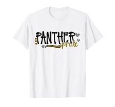 PRICES MAY VARY. Do you have school spirit for your Panthers sport team? If you do this cute sports fan apparel is right for you! It makes a great gift to either a mom, coach, teacher, dad, aunt, or someone that plays the sport. Show Panther Pride with this Cute and Trendy design! Great for watching football, baseball, basketball, volleyball, cheer, or any other school sport that you are wanting to show your school spirit! Makes a great Christmas gift or just because gift also! Lightweight, Clas Color Run Shirts, Sports Shirts Ideas, School Spirit Shirts Designs, Panther Pride, Team Shirt Designs, School Shirt Designs, Watching Football, School Spirit Shirts, Spirit Shirts