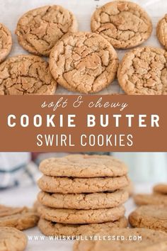 These Cookie Butter Swirl Cookies are soft, chewy and filled with cookie butter flavor. Think peanut butter cookie but with cinnamon warm flavors. They are so easy to make and the perfect cookie to fulfill your sweet tooth.  #cookiebuttercookies #cookiebutterswirlcookies #baking #holidaybaking #christmascookies #cookierecipes #cookies Perfect Cookie Recipe, Cookie Butter Desserts, Cookie Butter Recipes, Oreo Balls Recipe, Swirl Cookies, The Perfect Cookie