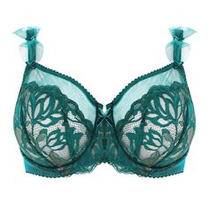 Full-cup bra lace DITA VON TEESE Gwendoline Velvet Bows, Floral Bra, Lingerie Drawer, Dita Von, Bra Lace, Dita Von Teese, Cup Bra, Velvet Bow, Stretch Lace