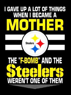 i gave up a lot of things when i become a mother and the f - bomb and the packers weren't one of them